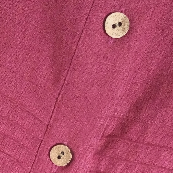 Linen Blend Southern Lady Pantsuit Capri Size Large 18 - Picture 6 of 10